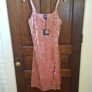 Brand new Bobeau velvety pink dress